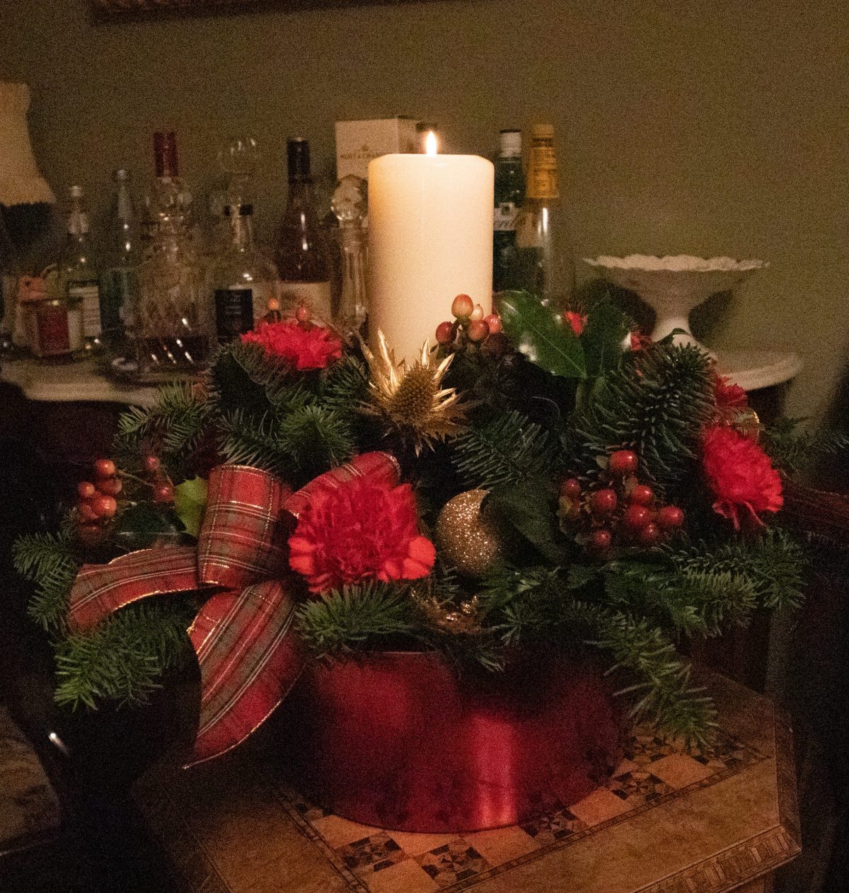 Table Centres with Candles